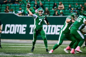 Veteran CFL QB Trevor Harris ready for West Final with Saskatchewan Roughriders: ‘We’re the big dogs’