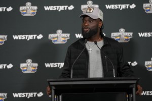 Riders’ Samuel Emilus faces Montreal Alouettes in Grey Cup, his favourite childhood team