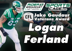Melfort’s Logan Ferland wins fourth straight Jake Gaudaur Veterans' Award for Saskatchewan Roughriders
