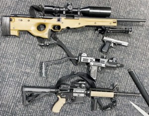 Replica submachine gun and loaded prohibited pistol seized by PA CRT