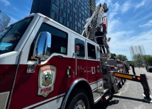 Semi goes off Hwy 7 overpass; driver rescued by Saskatoon fire