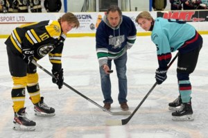 Ceremonial puck drop helps open U18 tournament in Estevan