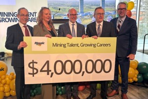 Mosaic announces $4 million towards growing the mining workforce