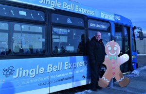 Deck the malls aboard the Jingle Bell Express