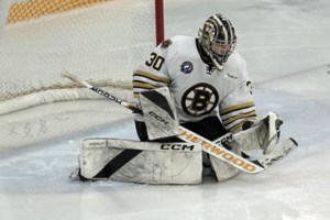 Video: Adams brings stability, experience to Bruins’ crease