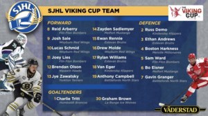SJHL names U20 All-Star squad for 2025 Viking Cup in Camrose
