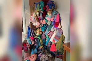 Giving back one mitten at a time, mission of Lutheran Church