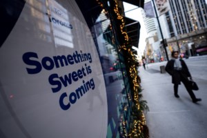 Mars turns former Hudson's Bay windows into eye-candy in time for holiday season