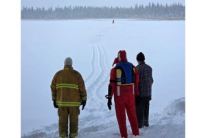 Skier rescued after falling through ice on Emma Lake