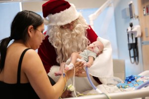 Santa spreads holiday cheer at Jim Pattison Children’s Hospital