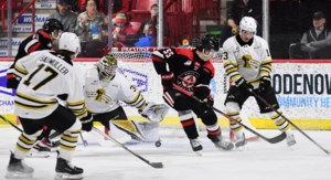 Brandon Wheat Kings ride impressive showing from goaltender Jayden Kraus to win over Moose Jaw Warriors