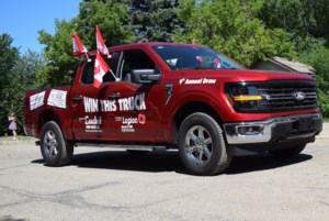 Estevan man wins legion truck raffle on New Year's Eve