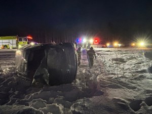 Nipawin Fire Department ends 2025 responding to Hwy. 55 rollover