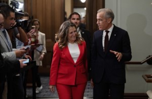 CP NewsAlert: Carney says Freeland’s resignation is ‘consistent’ with Ukraine role
