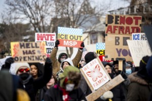 ‘You cannot break us’: Protesters rally in Minneapolis after ICE fatal shooting