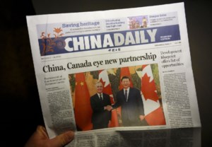 Carney and Xi blanket China's front pages, but trade deal gets little attention