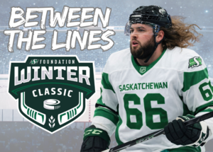 Between The Lines: Jacob Brammer embraces hockey, chirps and charity at Saskatchewan Roughriders Winter Classic