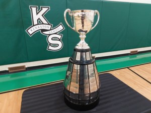 Green is the colour as Grey Cup appears at Kenaston School