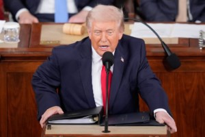 Trump defends tariff regime in State of the Union address after top court blow