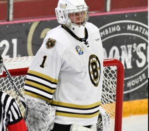 Kam can be counted on for big saves for the Estevan Bruins