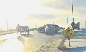 Over-height load hit 108th Street overpass