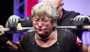 68-year-old powerlifter smashes records and says she lives for ‘clang’ of the weights