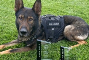 Police dog Hektor retires