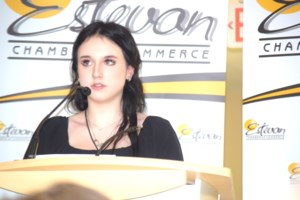 4-H speakers entertain crowd at Farm Family banquet