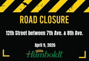 Sanitary service repair closes block on 12th Street in Humboldt