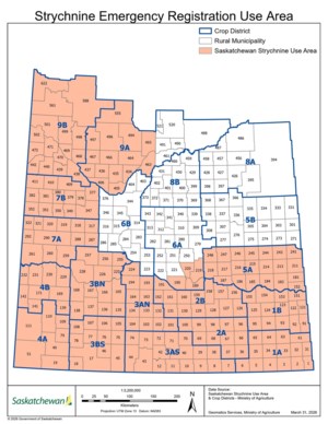 Strychnine use area expands in Saskatchewan
