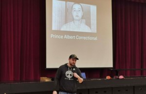 Sask. author and keynote speaker visits west central schools with strong message