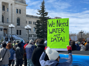 Protesters gather, call for halt of AI data centre near Regina