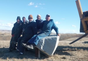 Boat-shaped stone creates new place to pause above Rockglen