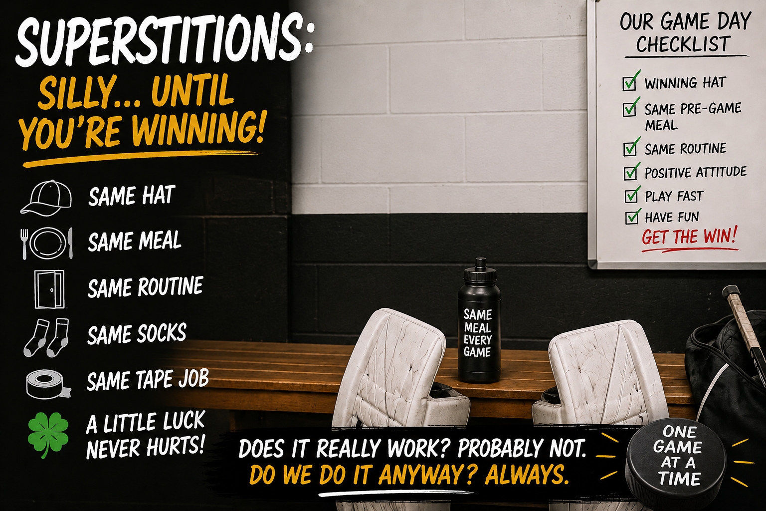 Superstitions: Silly… Until You’re Winning!