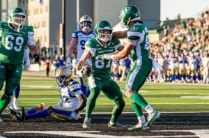 Receivers Daniel Wiebe, Johnny Johnson III helping solidify Saskatchewan’s kick return game