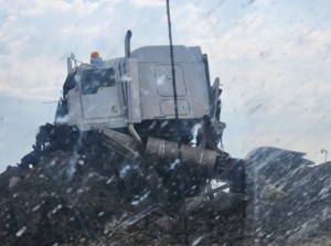 Semi collides with construction equipment east of Tisdale