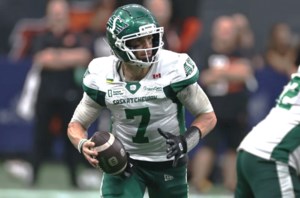 ‘This is when the real season kicks off’: Trevor Harris set to lead Riders into Labour Day Classic