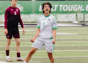 Jackson Kovitch playing for something bigger during Huskies’ Soccer for Cancer weekend