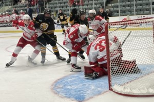 Estevan Bruins fall to Weyburn in home opener