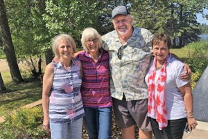 High school 50-year reunion sponsors two benches at cemetery columbarium