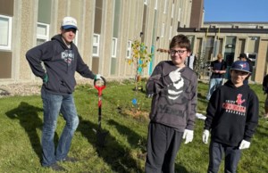 Cut Knife students dig in to create edible forest for future generations