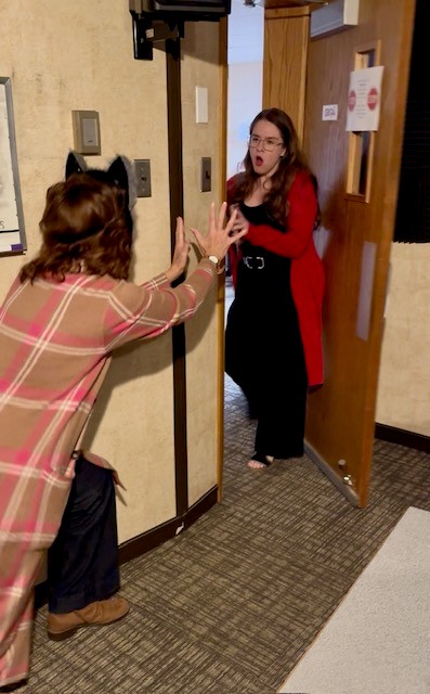Getting Tonya Ready For The Shock House.