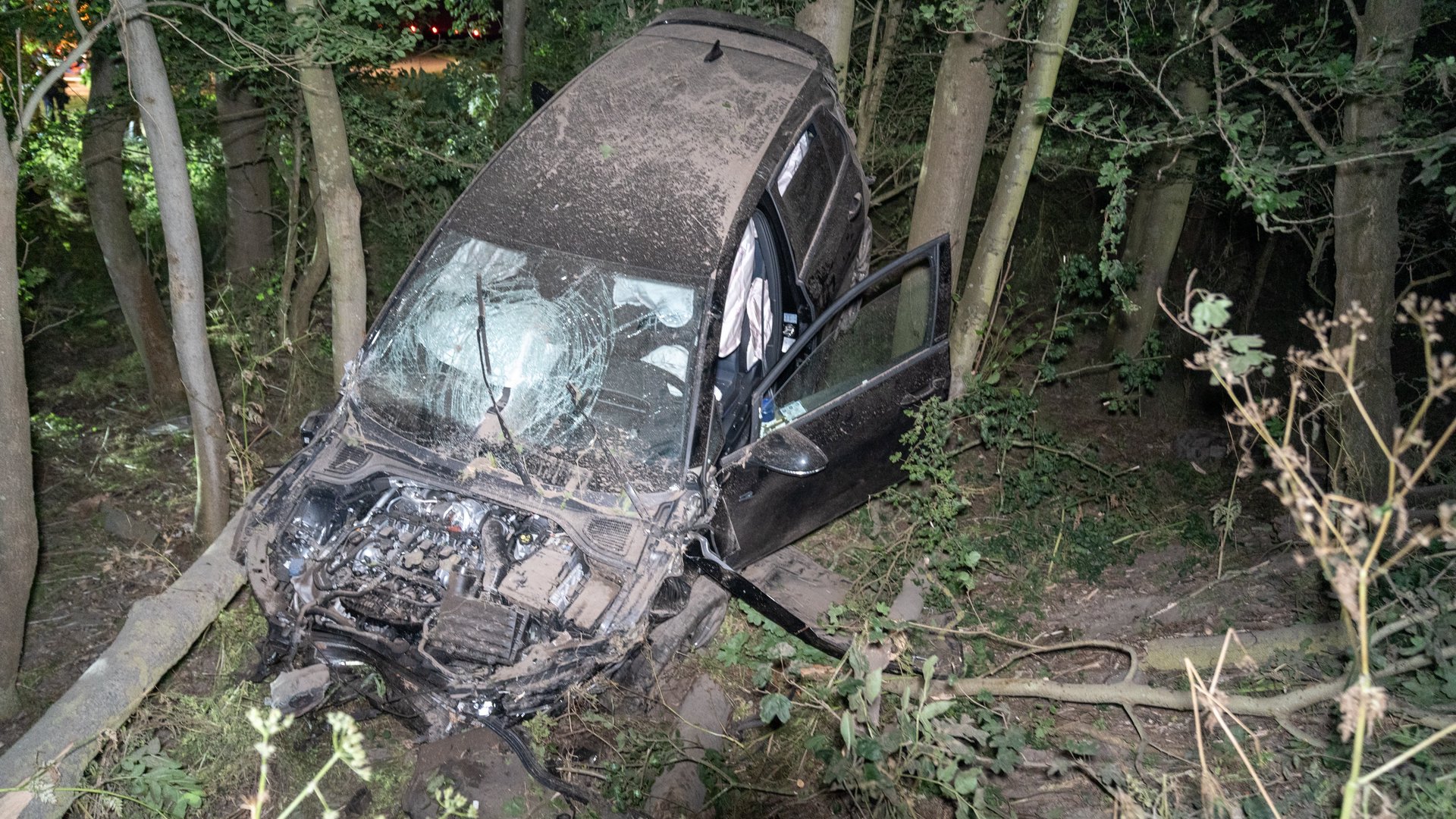 Auto gelanceerd bij ongeval