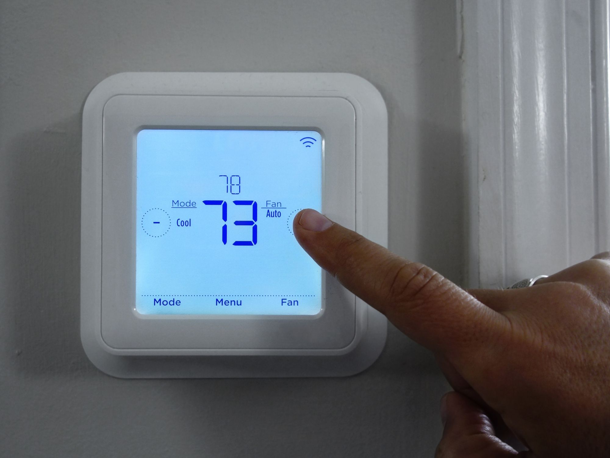 Ajustement d'un thermostat intelligent