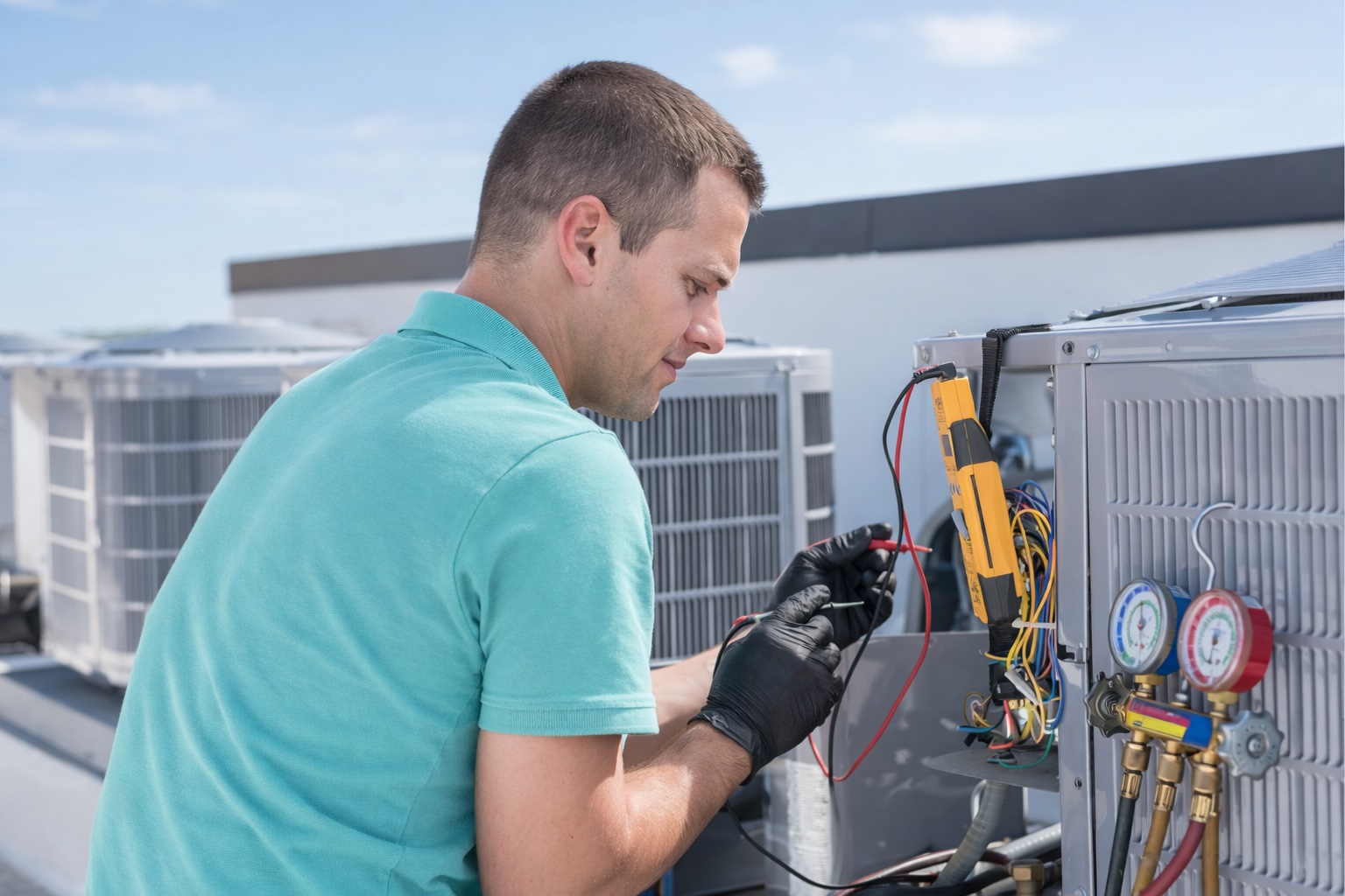 Inspection professionnelle d'une thermopompe