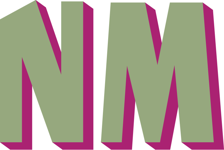 NM initiales in shop signs styles