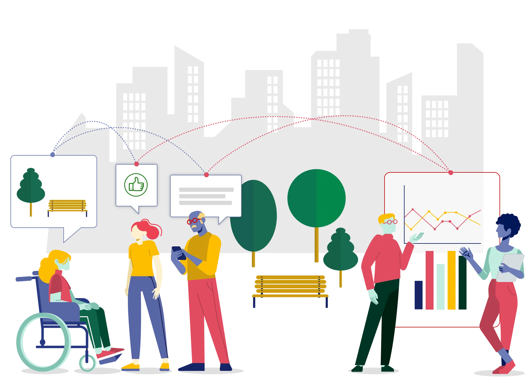 illustration of participatory engagement