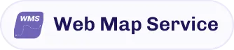 Button with an icon containing a chart and the text 'Web Map Service' in dark blue on a white background with rounded corners.