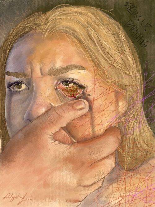 an illustration of a nightmare aaliyah had that plagued the remainder of her day