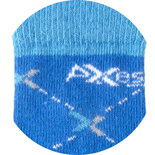 Compression knitting in footbed